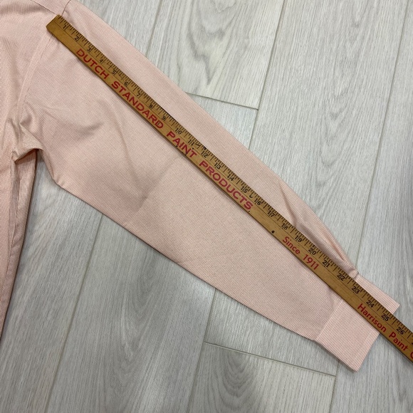 Nautica Wrinkle Free Orange & White Patterned Button Up Mens 15 1/2 - 34/35 - Picture 10 of 11